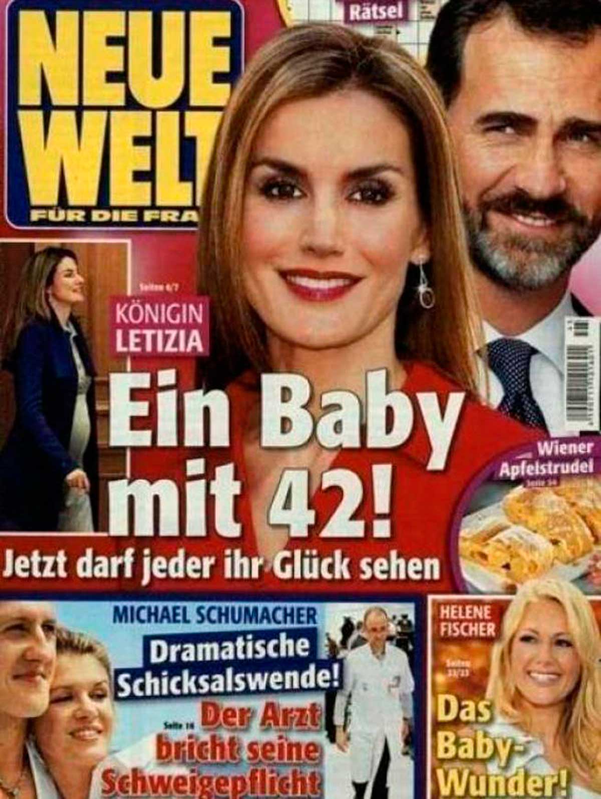 Letizia embarazada según la prensa alemana 3