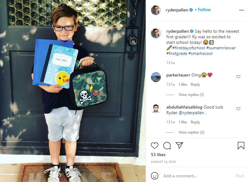 Ryder Allen Wiki, altura, edad, familia, películas, biografía y más 4 Ryder Allen primer día de escuela secundaria