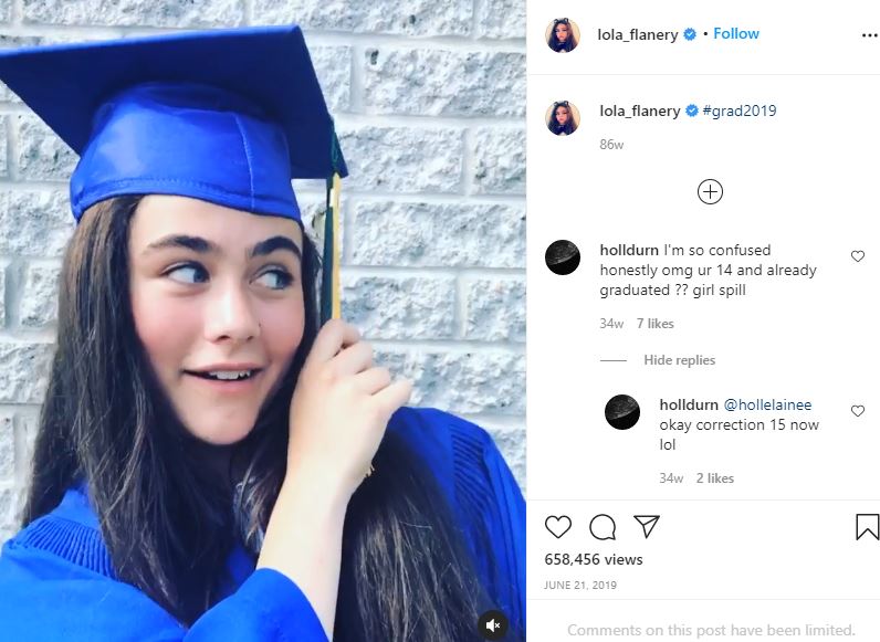 Lola Flanery Wiki, altura, edad, novio, familia, biografía y más 8 Lola Flanery se graduó