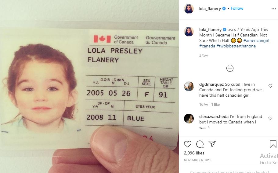 Lola Flanery Wiki, altura, edad, novio, familia, biografía y más 48 Lola Flanery obtuvo la ciudadanía canadiense