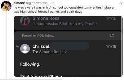 Simone Rossi Wiki, Edad (Chris D'Elia's Accuser) Biografía 6 Twitter de Simone Rossi