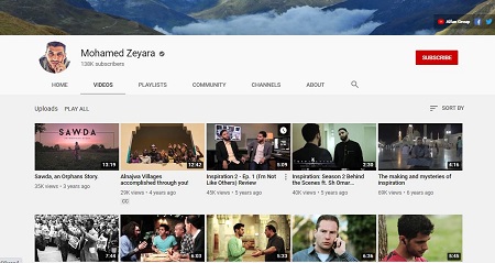 Wiki Mohamed Zeyara | Edad, esposa, altura, familia, biografía y más 14 Canal de YouTube de Mohamed Zeyara.