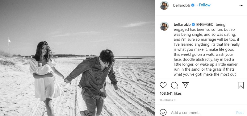 Wiki Bella Robertson | Altura, edad, novio, familia, biografía y más 2 Bella Robertson comprometida con Jacob Mayo