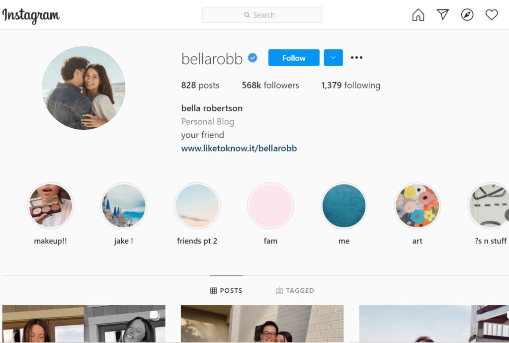 Wiki Bella Robertson | Altura, edad, novio, familia, biografía y más 46 Cuenta de Instagram de Bella Robertson