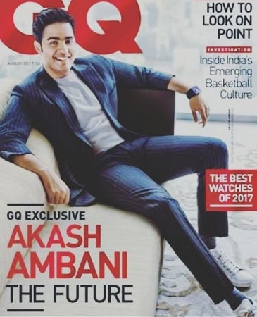 Akash Ambani Wiki, edad, esposa, hijos, familia, biografía y más 36 Akash Ambani en la portada de la revista GQ