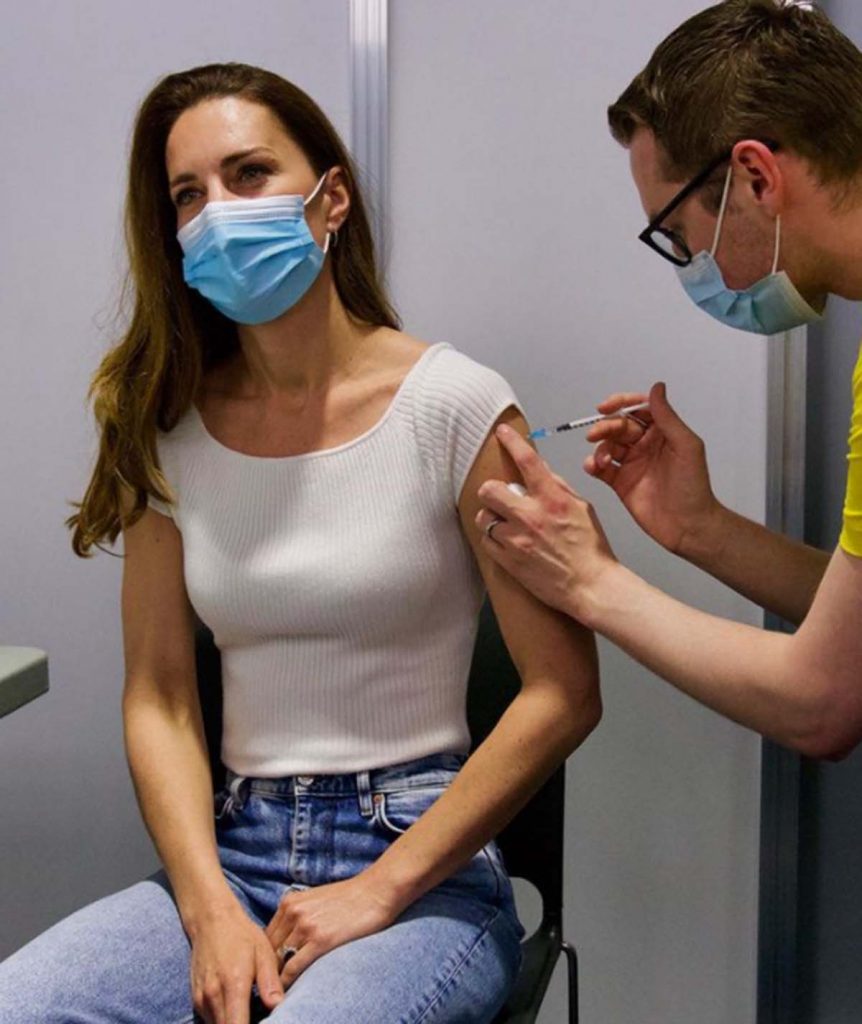 Kate Middleton recibe la primera dosis de la vacuna contra el coronavirus 1